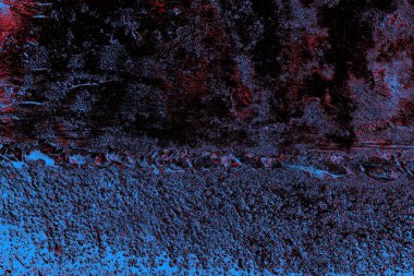 Kırmızı ve mavi renkli grungy duvar, desenli arka plan