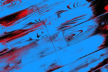 Kırmızı ve mavi renkli grungy duvar, desenli arka plan