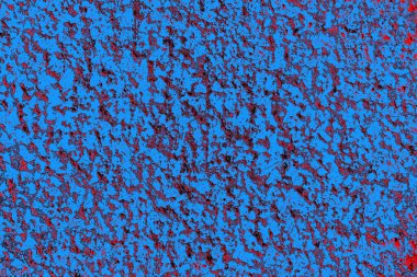 Kırmızı ve mavi renkli grungy duvar, desenli arka plan