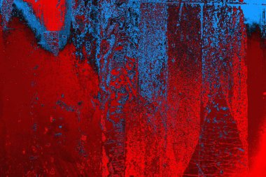 Soyut grunge arkaplanı. Monokrom dokusu. Mavi ve kırmızı desenli arkaplan