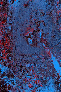 Dökülen boya paslı metal dokusu