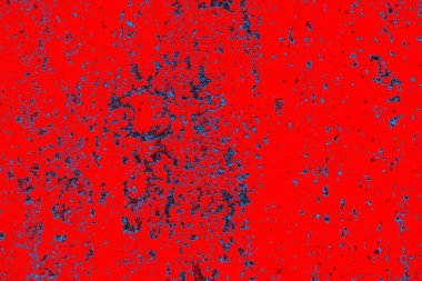 Kırmızı ve mavi renkli grungy duvar, desenli arka plan