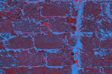 Arka plandaki eski tuğla duvar