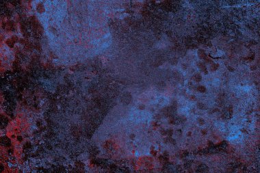 Kırmızı ve mavi renkli grungy duvar, desenli arka plan