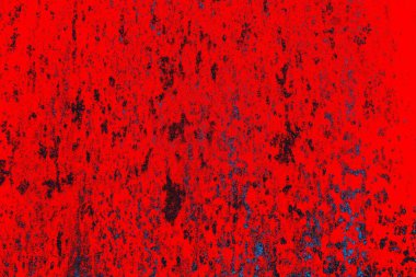 Kırmızı ve mavi renkli grungy duvar, desenli arka plan