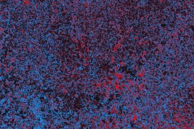 Kırmızı ve mavi renkli grungy duvar, desenli arka plan