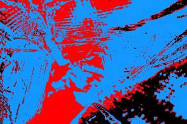 Kırışık kırmızı polietilen film dokusu