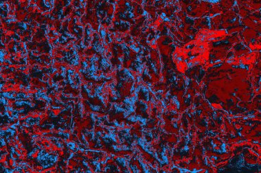Kırmızı ve mavi renkli grungy duvar, desenli arka plan