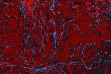 Kırmızı ve mavi renkli grungy duvar, desenli arka plan