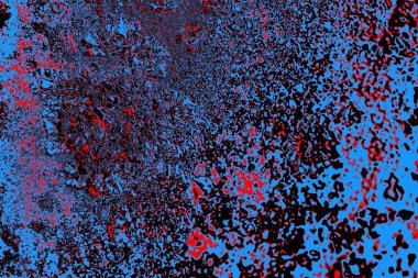 Kırmızı ve mavi renkli grungy duvar, desenli arka plan