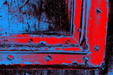 Çizik ve çatlaklarla metal doku