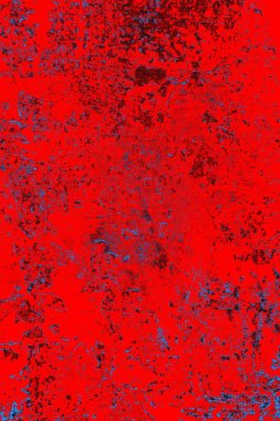 Kırmızı ve mavi renkli grungy duvar, desenli arka plan