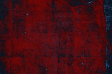 Kırmızı ve mavi renkli grungy duvar, desenli arka plan