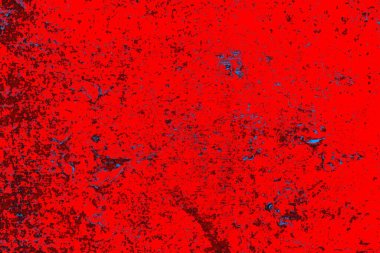 Kırmızı ve mavi renkli grungy duvar, desenli arka plan