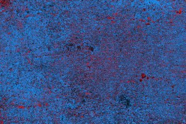 Kırmızı ve mavi renkli grungy duvar, desenli arka plan