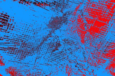 Kırışık kırmızı polietilen film dokusu