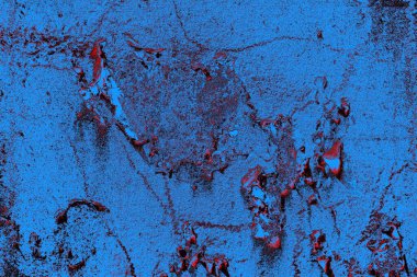 Dökülen boya paslı metal dokusu