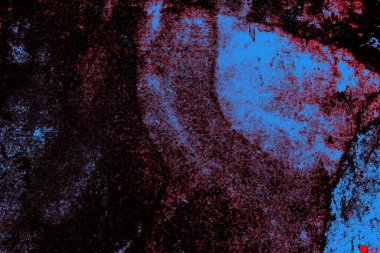 Kırmızı ve mavi renkli grungy duvar, desenli arka plan