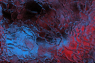 Kırmızı ve mavi renkli grungy duvar, desenli arka plan