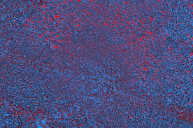 Kırmızı ve mavi renkli grungy duvar, desenli arka plan