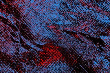 Kırışık kırmızı polietilen film dokusu