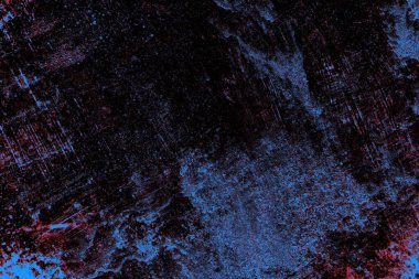 Kırmızı ve mavi renkli grungy duvar, desenli arka plan