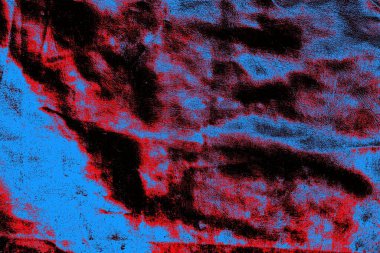 Kırmızı ve mavi renkli grungy duvar, desenli arka plan