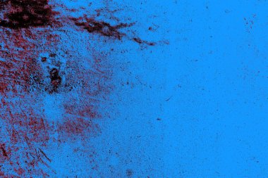 Kırmızı ve mavi renkli grungy duvar, desenli arka plan