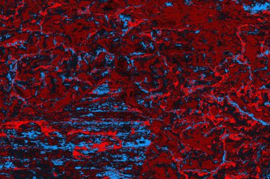 Kırmızı ve mavi renkli grungy duvar, desenli arka plan