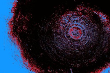 Kırmızı ve mavi renkli grungy duvar, desenli arka plan