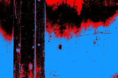 Çizik ve çatlaklarla metal doku