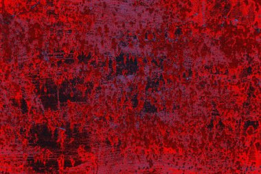 Kırmızı ve mavi renkli grungy duvar, desenli arka plan