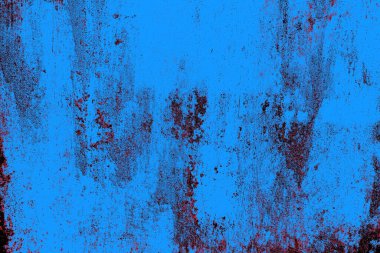 Kırmızı ve mavi renkli grungy duvar, desenli arka plan