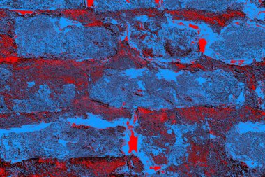 Eski model tuğla duvarın arka planı