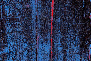 Kırmızı ve mavi renkli grungy duvar, desenli arka plan