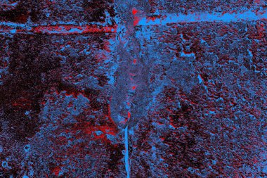 Çizik ve çatlaklarla metal doku