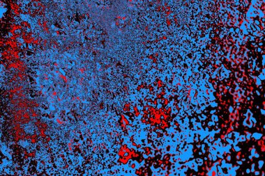 Kırmızı ve mavi renkli grungy duvar, desenli arka plan