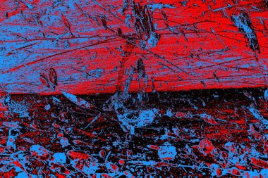 Çizik ve çatlaklarla metal doku