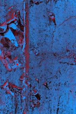 Dökülen boya paslı metal dokusu