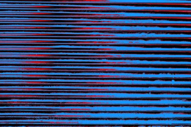 Kırmızı ve mavi renkli grungy duvar, desenli arka plan