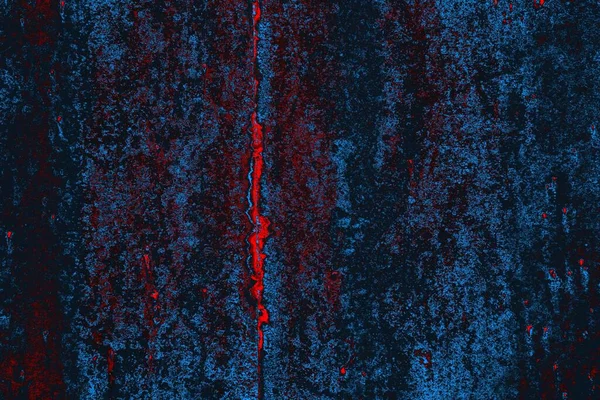 Kırmızı ve mavi renkli grungy duvar, desenli arka plan