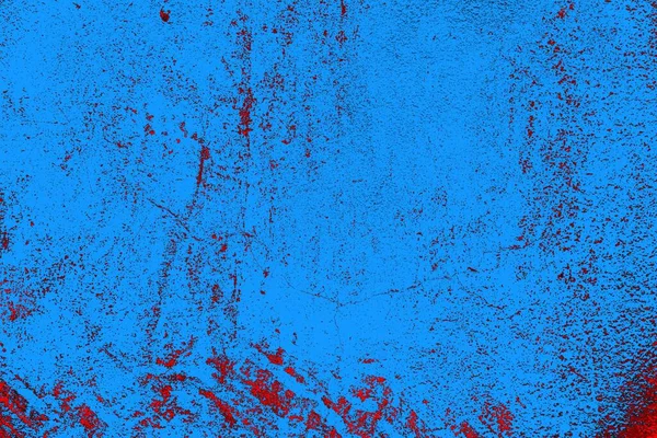 Kırmızı ve mavi renkli grungy duvar, desenli arka plan