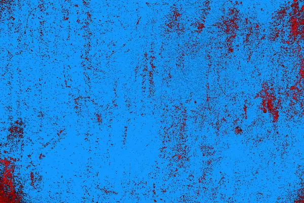 Kırmızı ve mavi renkli grungy duvar, desenli arka plan