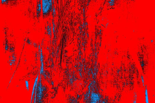 深红色和蓝色的褐墙纹理背景 — 图库照片