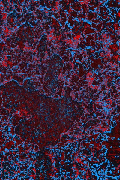 Kırmızı ve mavi renkli grungy duvar, desenli arka plan