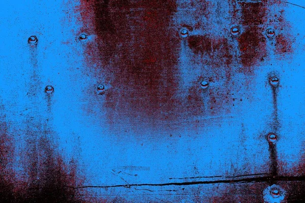 Kırmızı ve mavi renkli grungy duvar, desenli arka plan