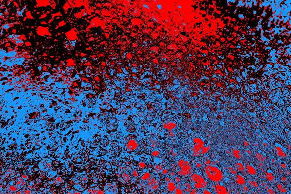 Kırmızı ve mavi renkli grungy duvar, desenli arka plan