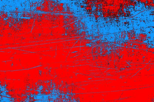Abstrakter Grunge Hintergrund Einfarbige Textur Blauer Und Roter Strukturierter Hintergrund — Stockfoto