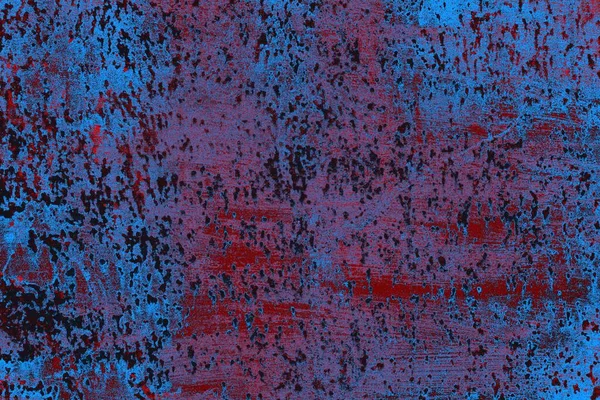 Kırmızı ve mavi renkli grungy duvar, desenli arka plan