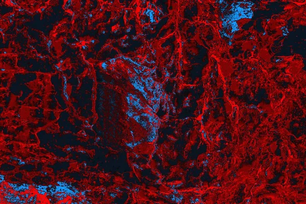 Kırmızı ve mavi renkli grungy duvar, desenli arka plan